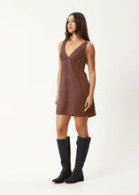 Load image into Gallery viewer, Afends Grace Cupro Mini Dress - Hazelnut
