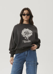 Afends Sweet Juliet Crew Neck - Stone Black