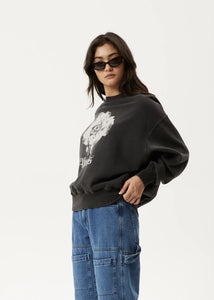 Afends Sweet Juliet Crew Neck - Stone Black