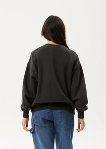 Afends Sweet Juliet Crew Neck - Stone Black