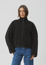 Load image into Gallery viewer, Afends Berlin Reversible Polar Fleece Jacket - Black
