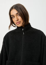 Load image into Gallery viewer, Afends Berlin Reversible Polar Fleece Jacket - Black

