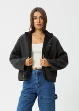 Load image into Gallery viewer, Afends Berlin Reversible Polar Fleece Jacket - Black
