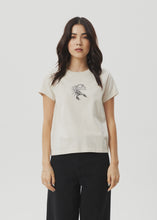 Load image into Gallery viewer, Afends Womens Scorpio Regular Fit Tee - Moon Beam
