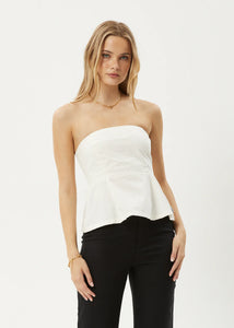 Afends Lilo Strapless Top - Off White