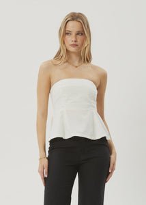 Afends Lilo Strapless Top - Off White