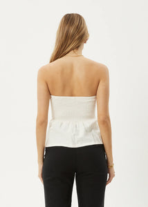 Afends Lilo Strapless Top - Off White