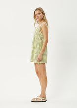 Load image into Gallery viewer, Afends Darcy Jesse Hemp Seersucker Hemp Mini Dress - Lemongrass Check
