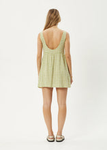 Load image into Gallery viewer, Afends Darcy Jesse Hemp Seersucker Hemp Mini Dress - Lemongrass Check
