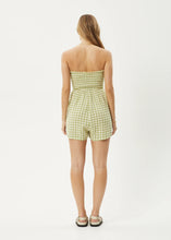 Load image into Gallery viewer, Afends Darcy Check Playsuit - Lemongrass
