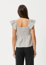 Load image into Gallery viewer, Afends Drew Seersucker Top - Taupe Check

