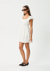 Afends Twila Mini Dress - White