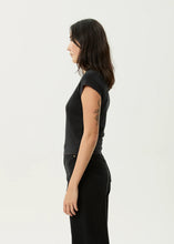 Load image into Gallery viewer, Afends Walking Recycled Baby Tee - Stone Black
