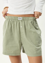 Load image into Gallery viewer, Afends Candy Organic Boxer Short - Oil Green
