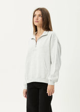 Load image into Gallery viewer, Afends Carter Quarter Zip Jumper - Grey Marle
