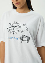 Load image into Gallery viewer, Afends Sunbake Hemp Oversized Tee - White
