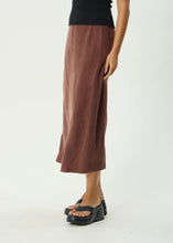 Load image into Gallery viewer, Afends Valley Cupro Midi Skirt - Hazelnut
