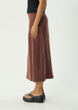 Load image into Gallery viewer, Afends Valley Cupro Midi Skirt - Hazelnut
