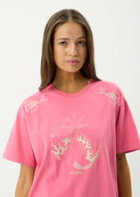 Load image into Gallery viewer, Afends Sea Siren Oversized Tee - Washed Raspberry
