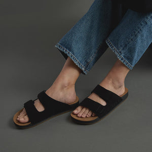 Reef Ojai Two Bar Slide - Black/Natural