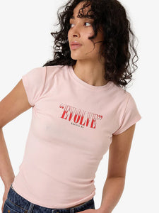 Thrills Highly Evolved Club Tee - Barely Pink