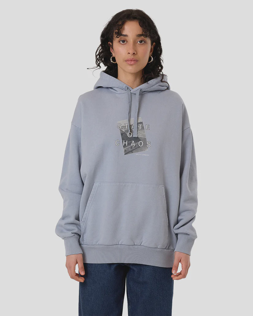 Thrills Chaotic Growth Slouch Hoodie- Ashley Blue