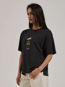 Thrills Guardian Hemp Box Tee - Washed Black