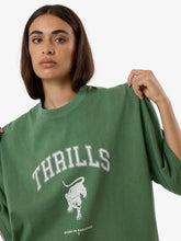 Load image into Gallery viewer, Thrills Hard Knocks Oversized Tee - Elm Green
