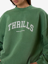 Load image into Gallery viewer, Thrills  Hard Knocks Cocoon Panel Crew - Elm Green
