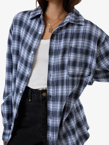 Thrills Friendly Service Flannel Shirt - Iceberg