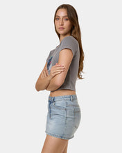 Load image into Gallery viewer, Thrills Die Fighting Mini Tee - Washed Grey
