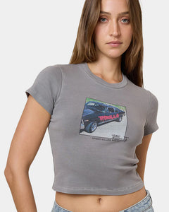 Thrills Die Fighting Mini Tee - Washed Grey