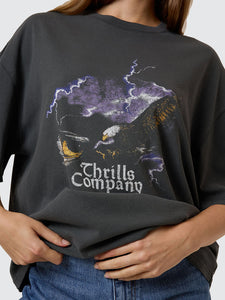 Thrills Flight  Risk Oversized Tee - Merch Black