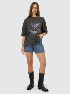Thrills Flight  Risk Oversized Tee - Merch Black