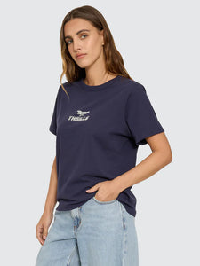 Thrills Paradise Before Anarchy Relaxed Tee - Peacoat