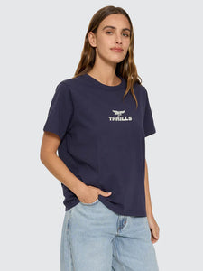 Thrills Paradise Before Anarchy Relaxed Tee - Peacoat