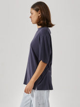Load image into Gallery viewer, Thrills Wishes Come True Hemp Box Tee - Station Navy
