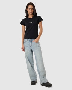 Thrills Emblem Of Strength Everyday Tee - Washed Black