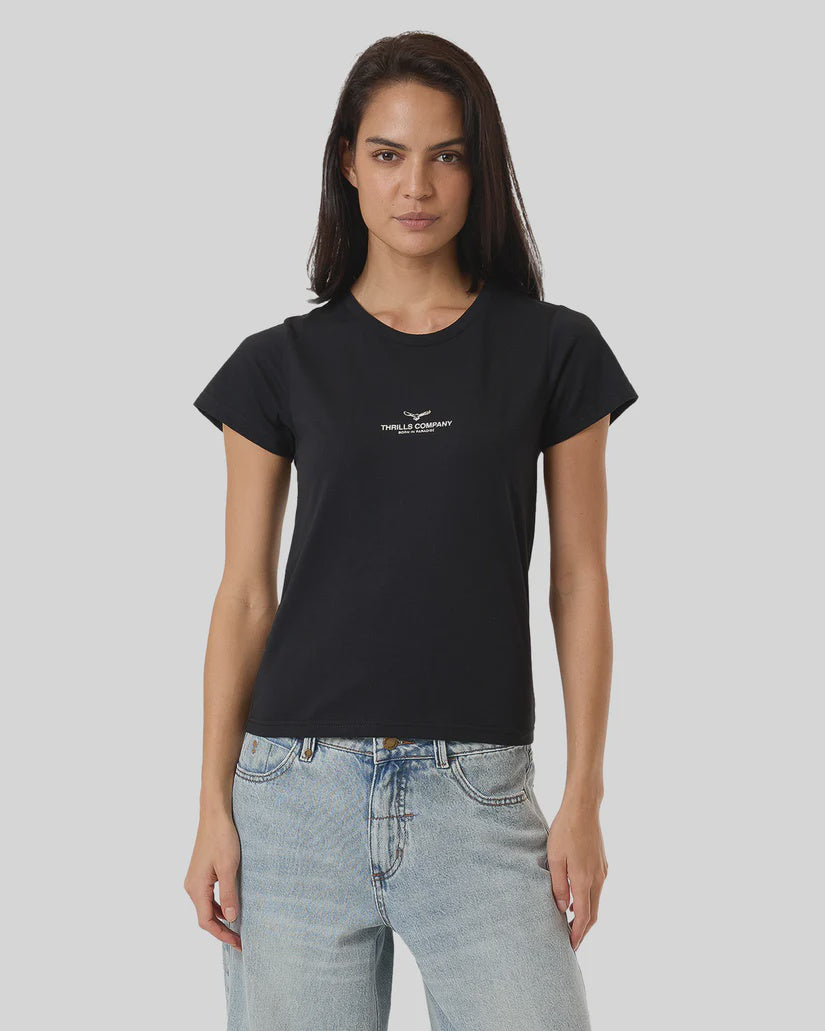 Thrills Emblem Of Strength Everyday Tee - Washed Black