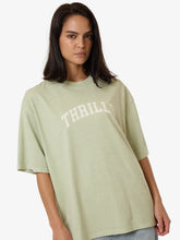 Load image into Gallery viewer, Thrills Line Up Oversized Tee - Mist Green

