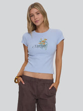 Load image into Gallery viewer, Thrills Flowers Of Tomorrow Tee - Placid Blue
