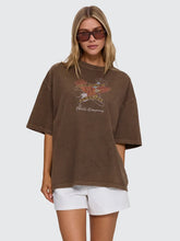 Load image into Gallery viewer, Thrills Banner Of Strength Oversized Tee - Cocoa
