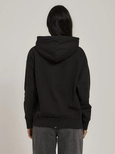 Thrills As You Are Fleece Hood - Washed Black