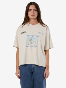 Thrills Flower Trip Square Tee - Heritage White