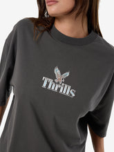 Load image into Gallery viewer, Thrills Strength And Glory Oversized Tee - Merch Black
