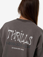 Load image into Gallery viewer, Thrills Decisions Slouch Crew - Charcoal Rose
