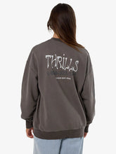 Load image into Gallery viewer, Thrills Decisions Slouch Crew - Charcoal Rose
