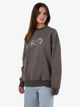 Load image into Gallery viewer, Thrills Decisions Slouch Crew - Charcoal Rose
