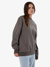Load image into Gallery viewer, Thrills Decisions Slouch Crew - Charcoal Rose
