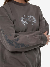 Load image into Gallery viewer, Thrills Decisions Slouch Crew - Charcoal Rose

